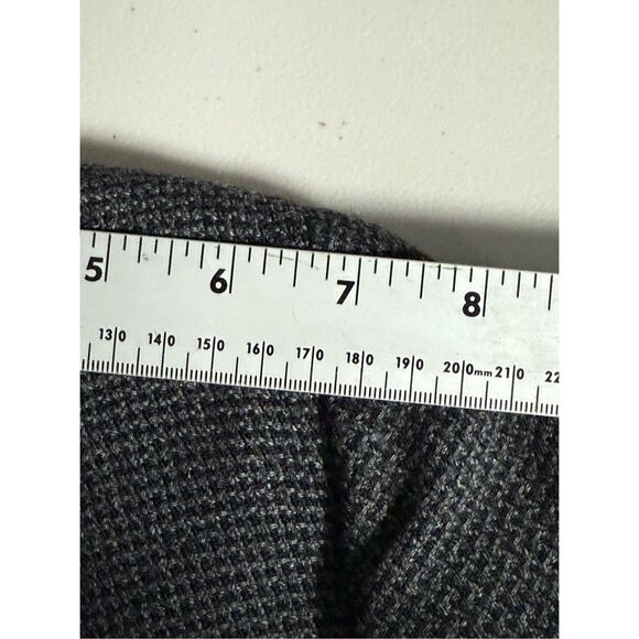 Vtg Haggar Houndstooth Blazer Jacket Mens 40R Gray Wool Blend Eclectic Grandpa - Picture 12 of 14